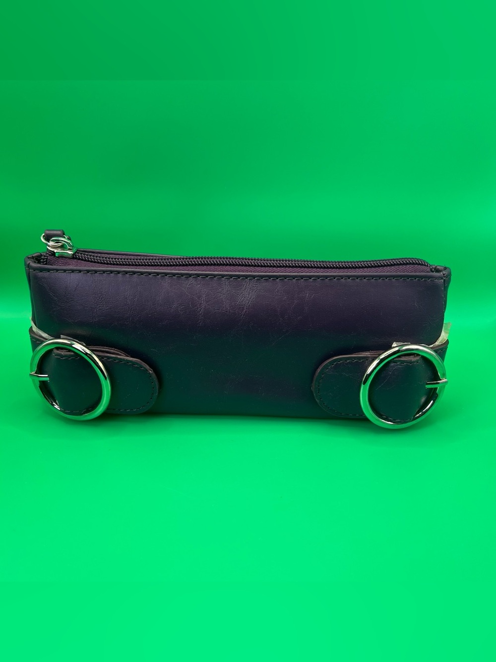 Vintage BeautiControl Purple Retro Mini Cosmetic Bag Zip Clutch Pouch NWOT
